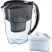 Dzbanek filtrujący czarny JASPER 2,8L + wkład B100-25 AQUAPHOR 