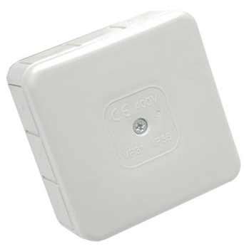 Puszka natynkowa hermetyczna IP44 skręcana szara 85x85x37 Viplast 03103