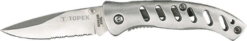 Nóż biwakowy uniwersalny z ostrzem 80mm składany Topex 98Z105