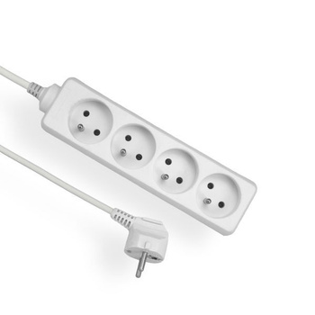 Przedłużacz z uziemieniem 4-gniazda biały 1,5m OMY 3x1 Elgotech EPS-401,5