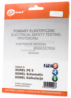 Zestaw 2: SONEL PE Pomiary Elektryczne 5 + SONEL PE Schematic + SONEL PE Kalkulacje