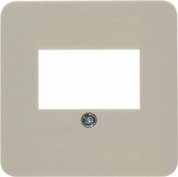 Plakietka gniazda głośnikowego kremowa 103302 HAGER