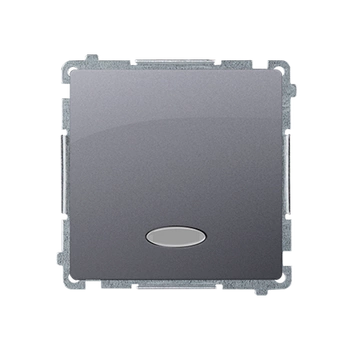 Wyłącznik pojedynczy podświetlany stal inox Basic BMW1L.01/21 Kontakt-Simon