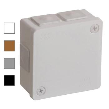 Puszka natynkowa hermetyczna szara 86x86x40 IP55 Viplast 02203
