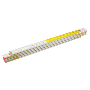 Miara składana drewniana biało-żółta 2mb Topex 26C006