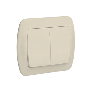 Łącznik świecznikowy z podświetleniem Beżowy Akord AW5L/12 Kontakt-Simon