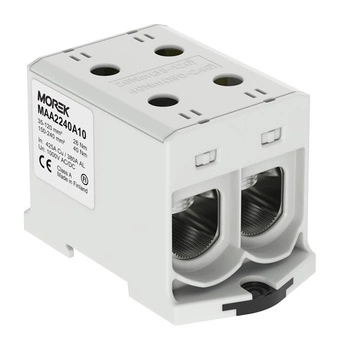 Złączka przelotowa podwójna szara 2 x 35-240mm Morek MAA2240A10