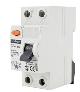 Wyłącznik różnicowoprądowy 2P 25A 30mA AC SCHELINGER  A03-K7-2-25-030