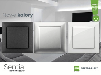 Przycisk dzwonek czarny SENTIA 1414-19 ELEKTRO-PLAST NASIELSK