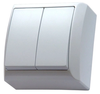 Łącznik świecznikowy natynkowy biały BIS ŁN-2B/00 OSPEL