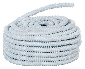 Rura karbowana giętka szara GUS 16 odporna na UV F-elektro F6.0015 1mb=1szt.