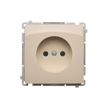  Gniazdo pojedyncze bez uziemienia beżowe Basic BMG1.01/12 Kontakt-Simon