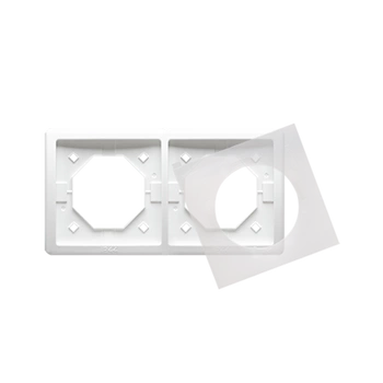 Ramka 2-krotna IP44 biała Basic BMR2B/11 Kontakt-Simon
