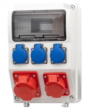 Rozdzielnia natynkowa CAJA 9M 16A 5p 32A 5p 3x230V F3.0130