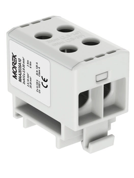 Złączka szynowa podwójna szary 2 x 2,5-35mm Morek MAA2035A10