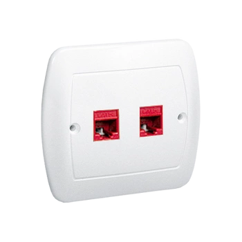 Gniazdo komputerowe podwójne biały AKORD AF52/11 Kontakt-Simon