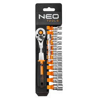 Zestaw kluczy nasadowych z grzechotką 1/4" NEO 10-000 14szt.