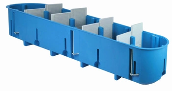 Puszka podtynkowa 5-krotna regips głęboka 60mm niebieska P5x60D Simet 32099203