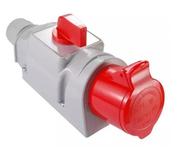 Zestaw zasilający z wyłacznikiem 32A 4P 400V L-O-P Tarel