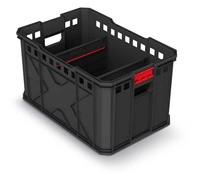 Skrzynka narzędziowa z przegrodami czarna X BLOCK PRO 30 PLUS Kistenberg KXB604030CS-S411