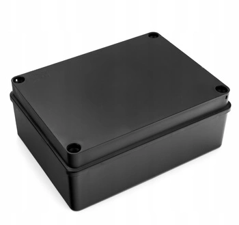 Puszka natynkowa hermetyczna czarna IP65 190 x 140 x 70mm Pawbol S-BOX 416C