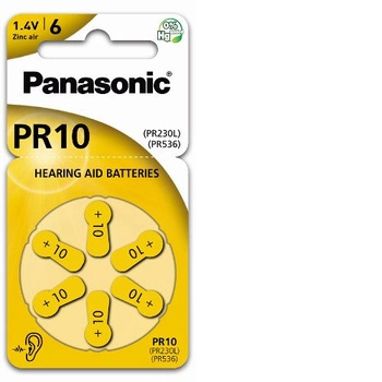 Bateria pastylkowa litowa do aparatu słuchowego PR10 / PR230 Panasonic opk=5szt
