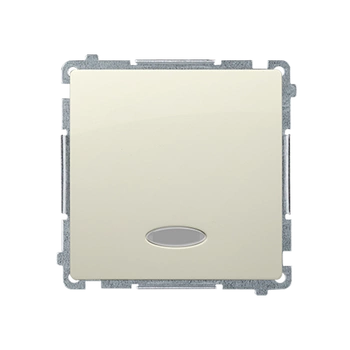 Wyłącznik pojedynczy podświetlany beżowy Basic BMW1L.01/12 Kontakt-Simon
