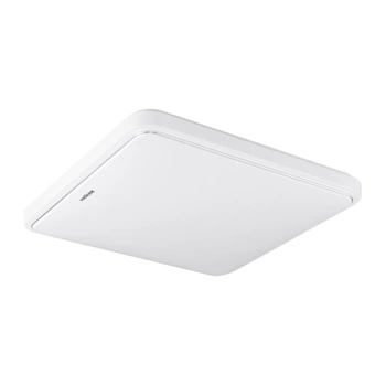 Plafon kwadratowy biały z czujnikiem ruchu SOLA LED D SLIM MVS 28W 1900lm 4000K IP44 03758 Strühm