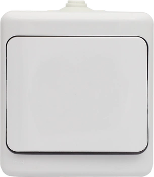 Łącznik pojedynczy natynkowy heremtyczny biały IP54 BRYZA 180401 