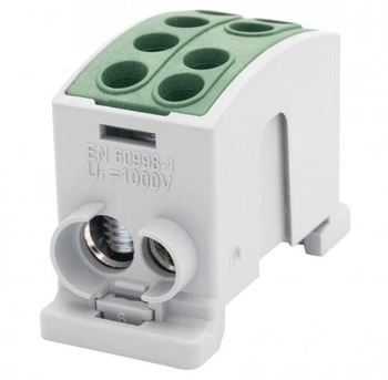 Złączka szynowa zielona HLK 125A-2 (1x35,1x25 / 1x35,1x25) F-elektro F2.0374
