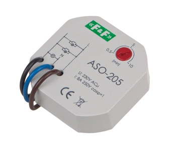 Automat schodowy do puszki fi60 10A 0,5-10min 230V AC F&F ASO-205
