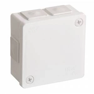 Puszka natynkowa hermetyczna IP55 białaskręcana 86x86x40 IP55 Viplast 02201