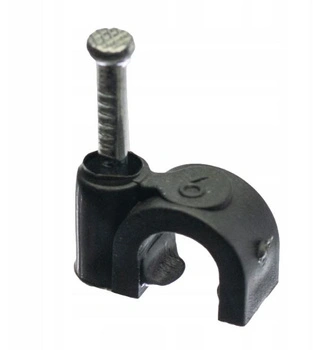 Uchwyt kablowy 6 mm czarny Pawbol H.7004C opk=100szt