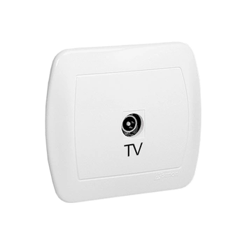 Gniazdo antenowe pojedyncze biały AKORD AAK3/11 Kontakt-Simon