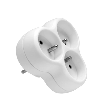 Rozgałęźnik 3-gniazdowy z uziemieniem biały Elgortech RT-30CA 