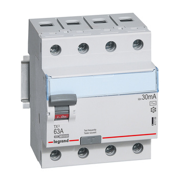 Wyłącznik różnicowoprądowy 4P 63A 30mA TX3 Legrand 411709