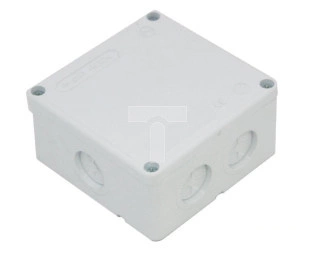 Puszka natynkowa hermetyczna biała z wkładem 5x4mm IP55 TAREL