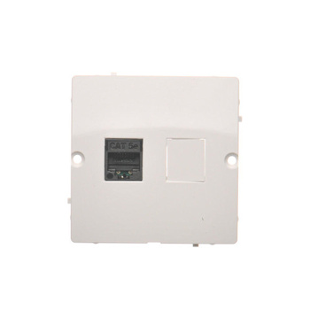 Gniazdo komputerowe pojedyncze RJ45 białe Basic BMF51.02/11 Kontakt-Simon