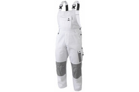 Spodnie ogrodniczki ochronne białe XL (54) SALM Hogert HT5K362-XL
