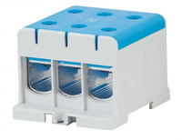 Złączka szynowa 3-torowa 3 x 3 x 150mm2 Al/Cu niebieska F-Elektro F2.0322