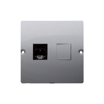 Gniazdo telefoniczne pojedyncze RJ11 Inox BASIC BMTF1.02/21 Kontakt-Simon