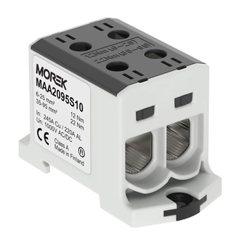 Złączka szynowa czarny 2x6-95mm Morek MAA2150S10