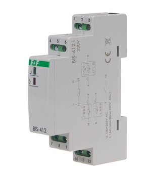Przekaźnik bistabilny grupowy modułowy 230V 1Z F&F BIS-412I