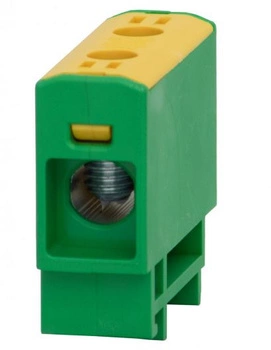 Złączka szynowa 1-torowa 2.5 - 35 mm2 Al/Cu żółto zielona ZU F-Elektro F2.0281