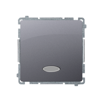Wyłącznik pojedynczy podświetlany stal inox Basic BMW1L.01/21 Kontakt-Simon