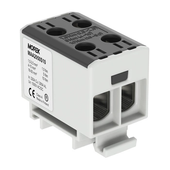 Złączka szynowa podwwójna czarna 2 x 1.5-50mm Morek MAA2050S10