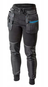 Spodnie dresowe z kieszeniami czarne 2XL (56) TREBEL HT5K902-2XL Hogert