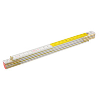 Miara składana drewniana biało-żółta 2mb Topex 26C006
