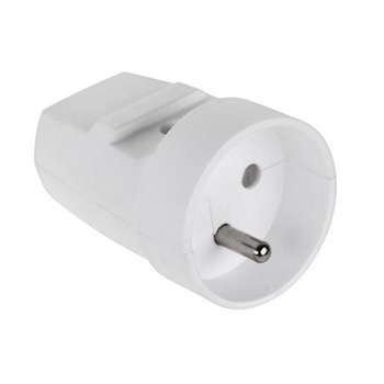 Gniazdo przenośne z uziemieniem białe IP20 Elgotech G-10