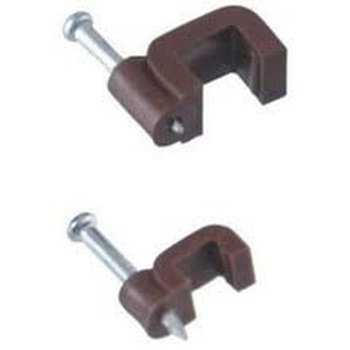 Uchwyt kablowy płaski YDYp 2x1,5 brąz 25 szt PAWBOL H.7012B -25